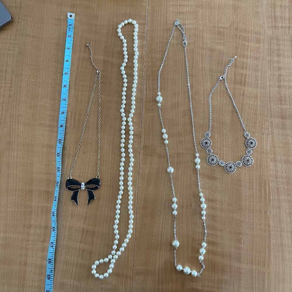 Girly Pearl Necklace Bundle